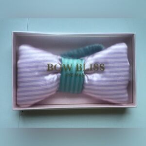 Bow Bliss Striped Bow Eye Mask